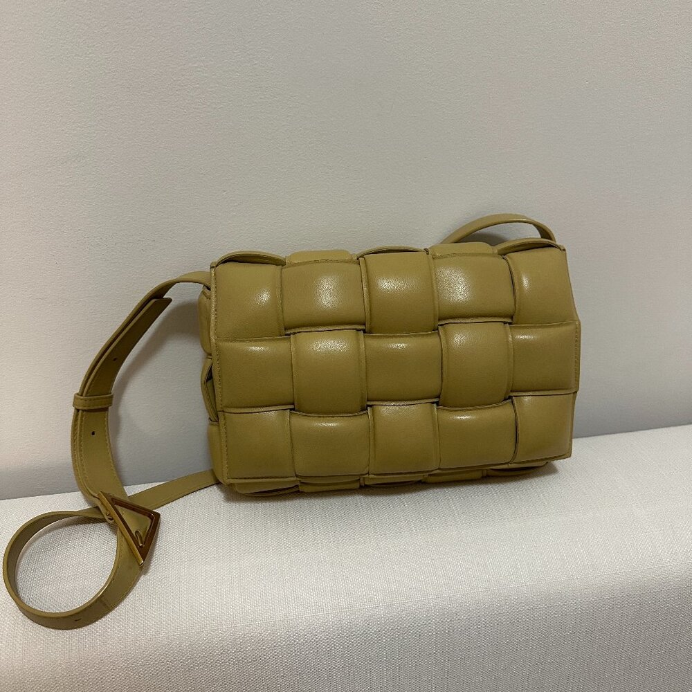 Bottega Veneta Padded Cassette Bag in Butter Pistachio color